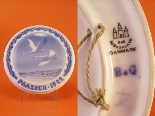 ROYAL COPENHAGEN BING&GRONDAHL PIATTO DI PASQUA 1922 - Imagen 3 de 3