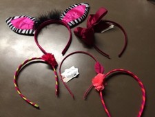 Cat  Jack Girls 0 /3 Lot 15 HeadbandS Assorted Dark Pink Colors/Thickness New