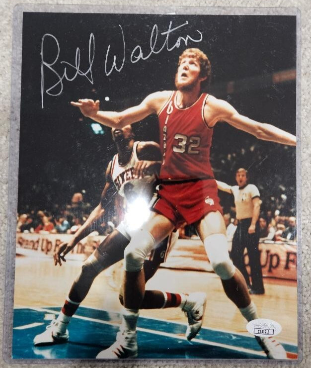 Bill Walton Signed Autographed 8x10 NBA HOF UCLA Blazers JOA COA