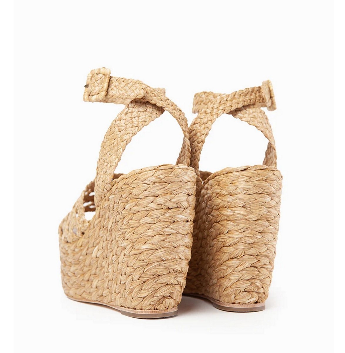 パーティーシューズ PALOMA BARCELO OPHELIEBLK Wedges Sandalo Zeppa Raffia パーティーシューズ PALOMA BARCELO OPHELIEBLK Wedges Sandalo