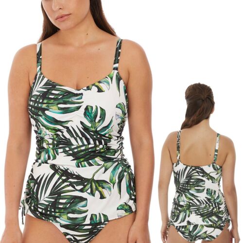 LAST FEW REDUCED Fantasie Palm Valley U/W Ruched Tankini Top 6764 Fern Rrp £78