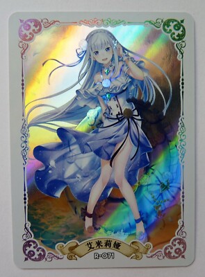 SEXY GIRL KARTE WAIFU BEAUTY MANGA NEUWERTIG HOLO ReZero Emilia