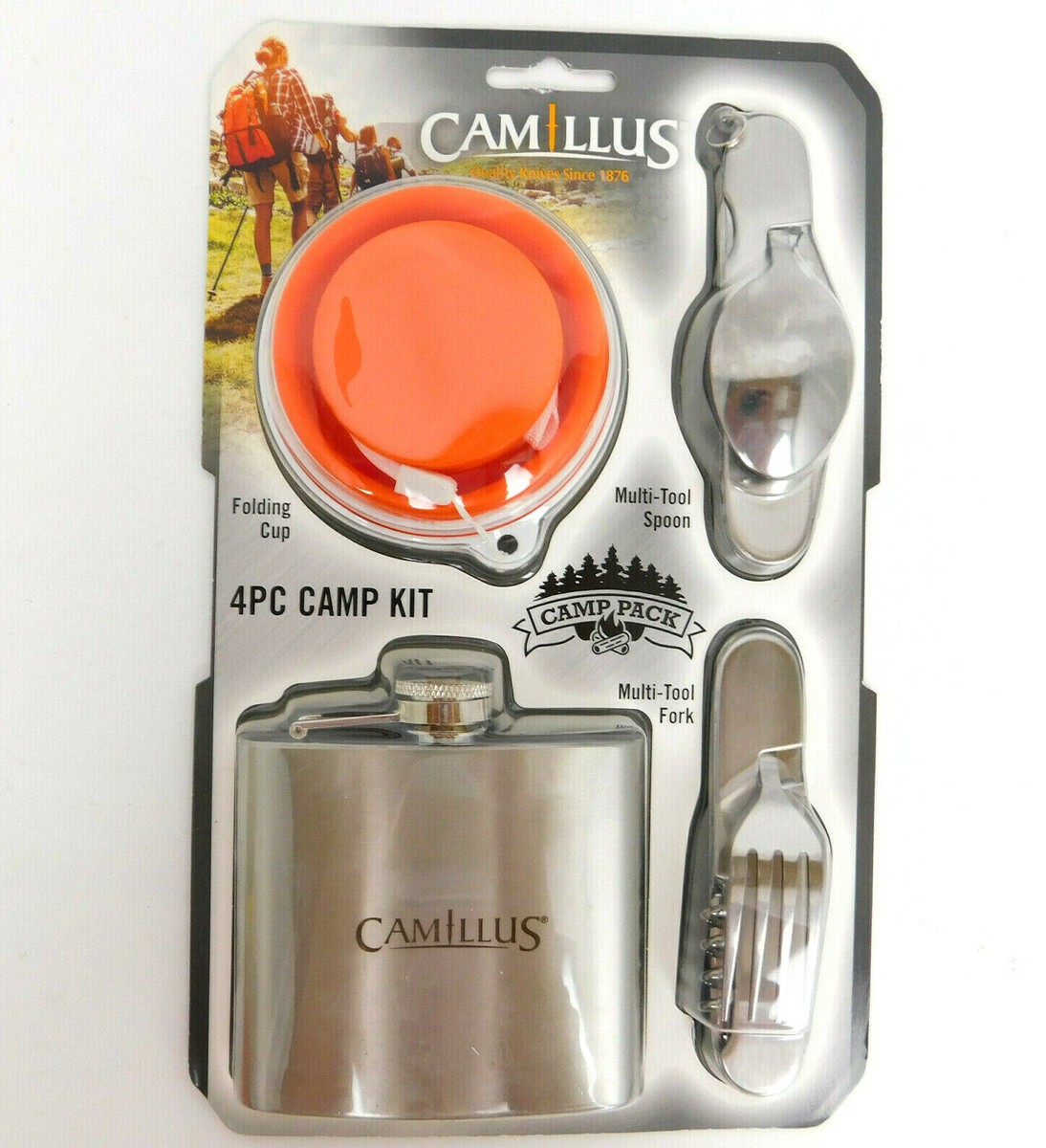 Fezf Set de couverts de camping 3 pièces, fourchettes et cuillères Fezf Set de couverts de camping 3 pièces, fourchettes et cuillères