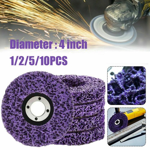 110Pcs 4 inch Poly Strip Disc Wheel Paint Rust Removal Clean For Angle Grinder eBay