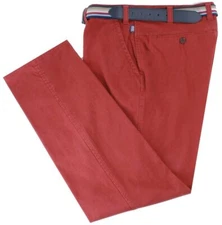 BRUHL Mens Catania B Four Seasons Smart Casual Chinos - Red