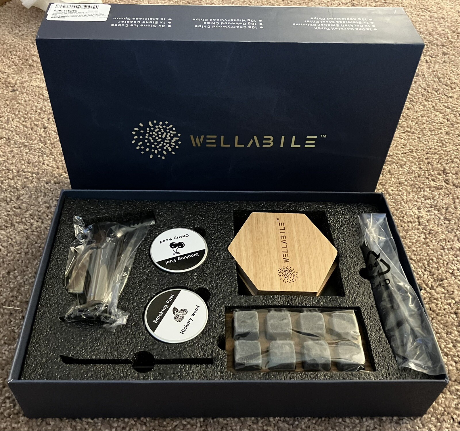 Wellabe Rounds Wellabe. Cocktail Smoker Kit with Torch 4 Flavors - | eBay