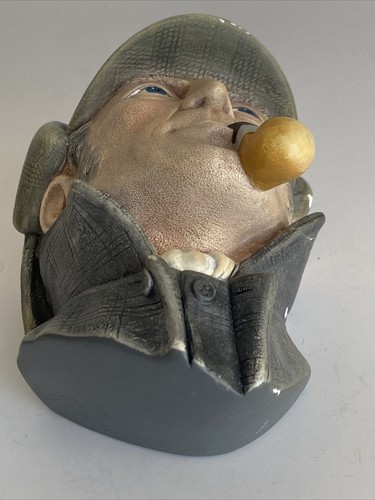 Vtg Bossons 1984 Sherlock Holmes Chalkware Head #146 England - Picture 11 of 15
