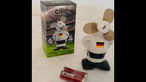 Cilio Premium Mini-Ventilator Vento-Boy Fußball Deutschland inkl. Batterien - Video 1 von 1