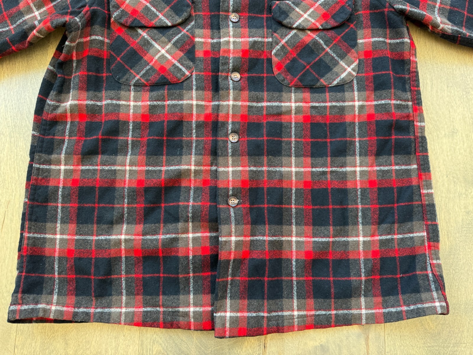 VTG Pendleton Pure Virgin Wool Button Up Flannel … - image 4