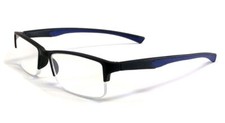 Calabria 6904 Flexie Authentic Semi-Rimless Reading Glasses in 66 Colors Powers