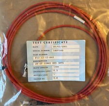3 Metre ST-ST 62.5/125 OM1 Simplex Fibre Optic Patch Cable - RED