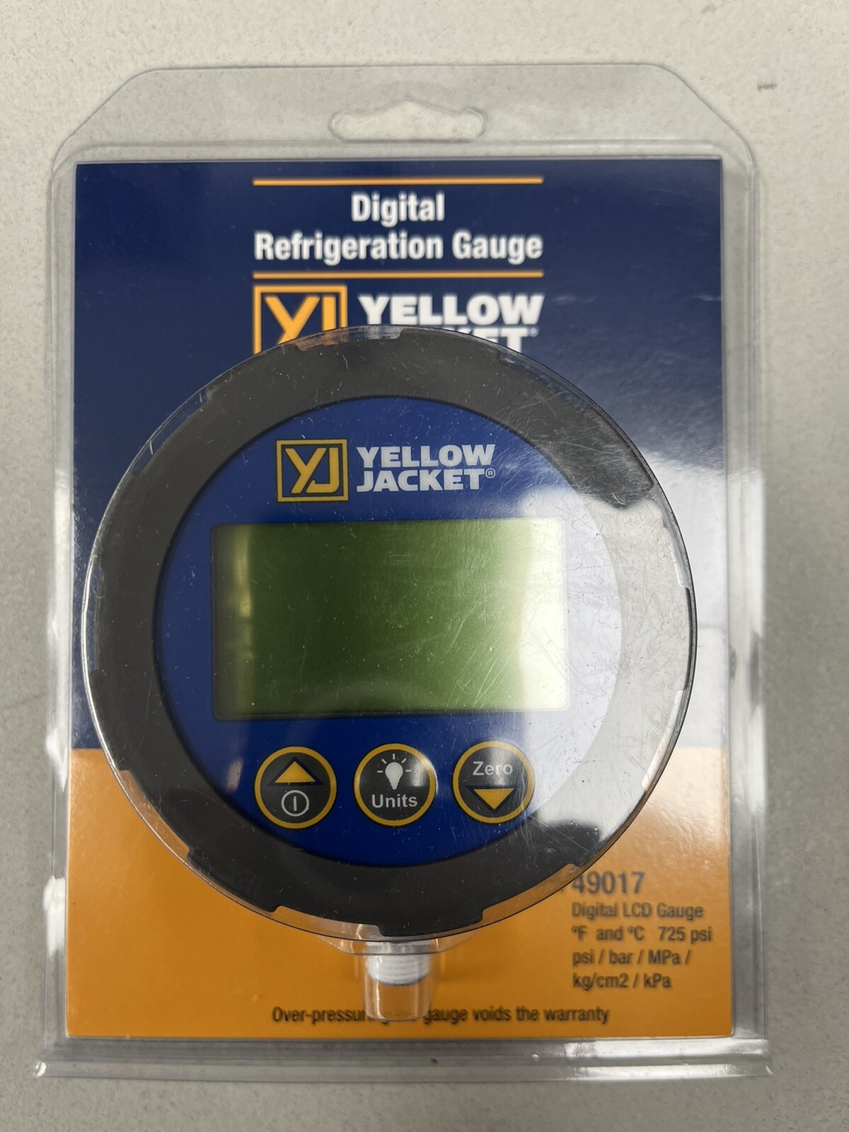 Yellow Jacket Digital LCD Refrigeration Gauge model 49017 new