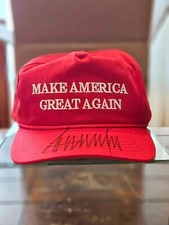 President Donald J. Trump SIGNED MAGA Hat Cap with FULL Signature! PSA/DNA LOA