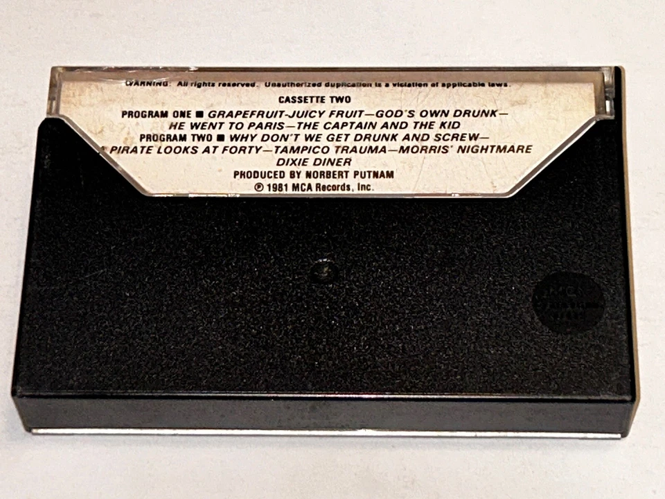 Jimmy Buffett Record Live Tape 2 Rock Music Album Cassette 1B22 - Image 4 of 4