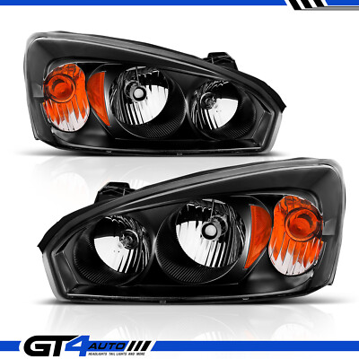 #ad 2004 2005 2006 2007 Chevy Malibu Black Replacement Headlights Head Signal Bulb $96.99