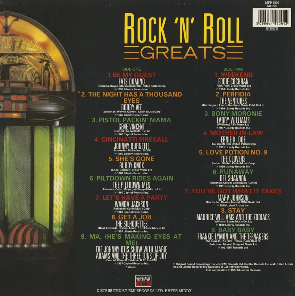 Various - Rock & Roll Greats Vol. 3 (LP) - Vinyl Rock & Roll - Image 3 of 3