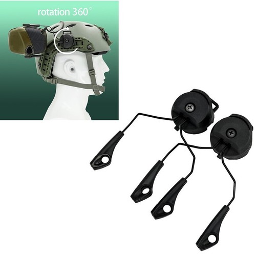 Electronic Earmuf Helmet Adapter Tactical Headphone for Howard Leight Impact - Zdjęcie 5 z 6