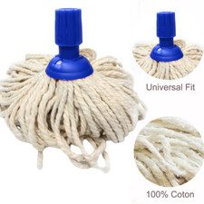 5PCS Cotton Mop Head Replacement Refill Heavy Duty Floor Cleaning Mop Heads UK