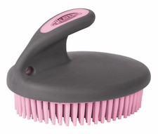 Weaver Leather Palm-Held Fine Curry Comb, 65-2061-GY, Gray / Pink