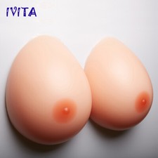 IVITA 10XL Teardrop Shape HH Cup Silicone Breast Form Drag Queen Huge Fake Boobs