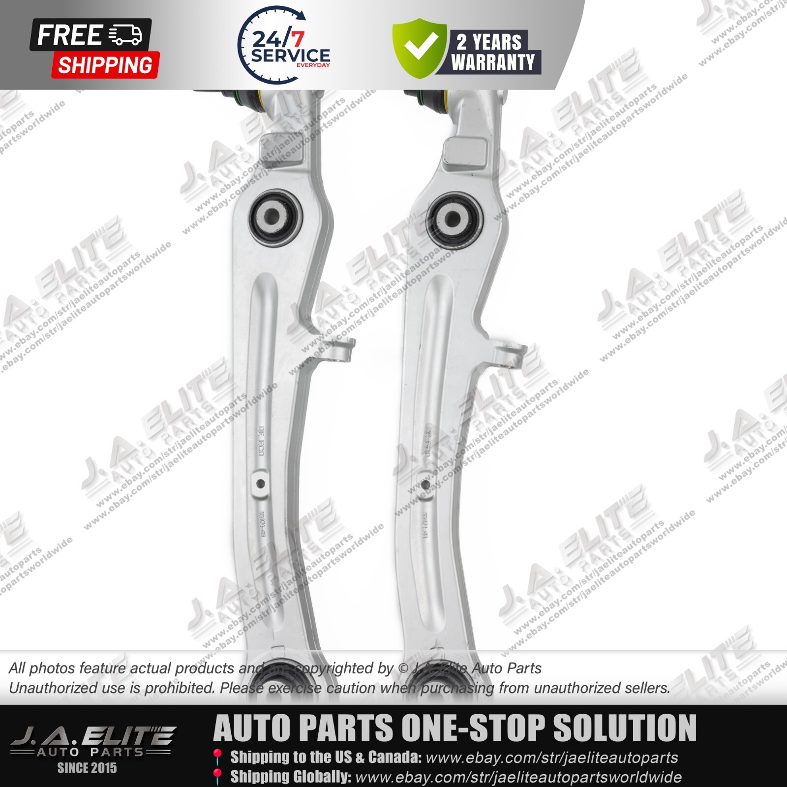 2pcs Front Lower Control Arm fit Bentley Continental & Flying Spur 3W0407151B