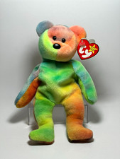 TY Beanie Baby GARCIA 4th Gen HT/3rd Gen TT Style 4051 MWMT 1995 Green Orange