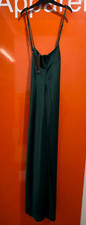 Nasty Gal Satin, Square Neck Mid Slip Dress, Dark Green, Size 8, BNWT,  /SF/3554
