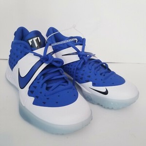 Nike Zoom Mens Force Trout 6 turf baseball cleats Size 8 White Royal Blue | eBay