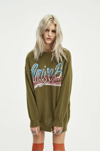 Maglione da per donna Aniye By America pullover lungo verde militare taglia S