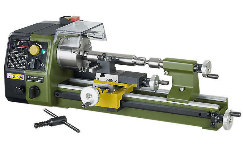 PROXXON 24002 TORNIO DI PRECISIONE PD250/E TORNITURA ACCIAIO ALLUMINIO OTTONE