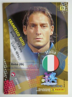 Totti 2000-01 Italy Home L/S Shirt Totti #20 - 8/10 - (S)