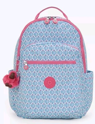 Neu mit Etikett Kipling SEOUL Large Backpack - RUCKSACK Dreamy Geo 27 Liter UVP 98 