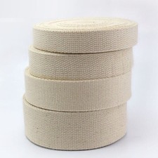 100% Natural Cotton Canvas Tape Strap Belt Thick Strong Heavy Duty Craft Webbing