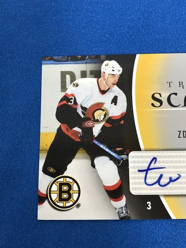 2006-07 Upper Deck Trilogy Script Zdeno Chara Auto #TS-ZC Bruins Hockey - Foto 2 di 5