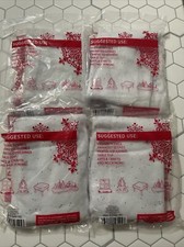 Lot of 4 Holiday Style Decorative Snow Sheets...