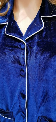 Trifolium Velour Velvet Pyjamas Set 2 Piece Warm Coral Fleece Set of Lounge wear - Picture 4 of 28