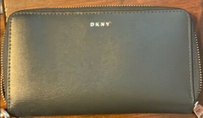 dkny silver wallet