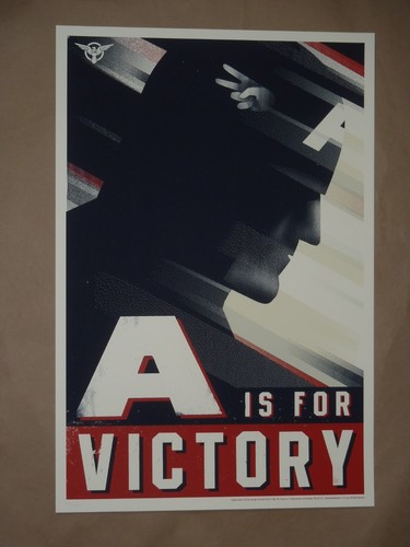 Olly Moss Captain America Art Print Poster Set Mondo A is for Victory Hydra - Picture 2 of 9