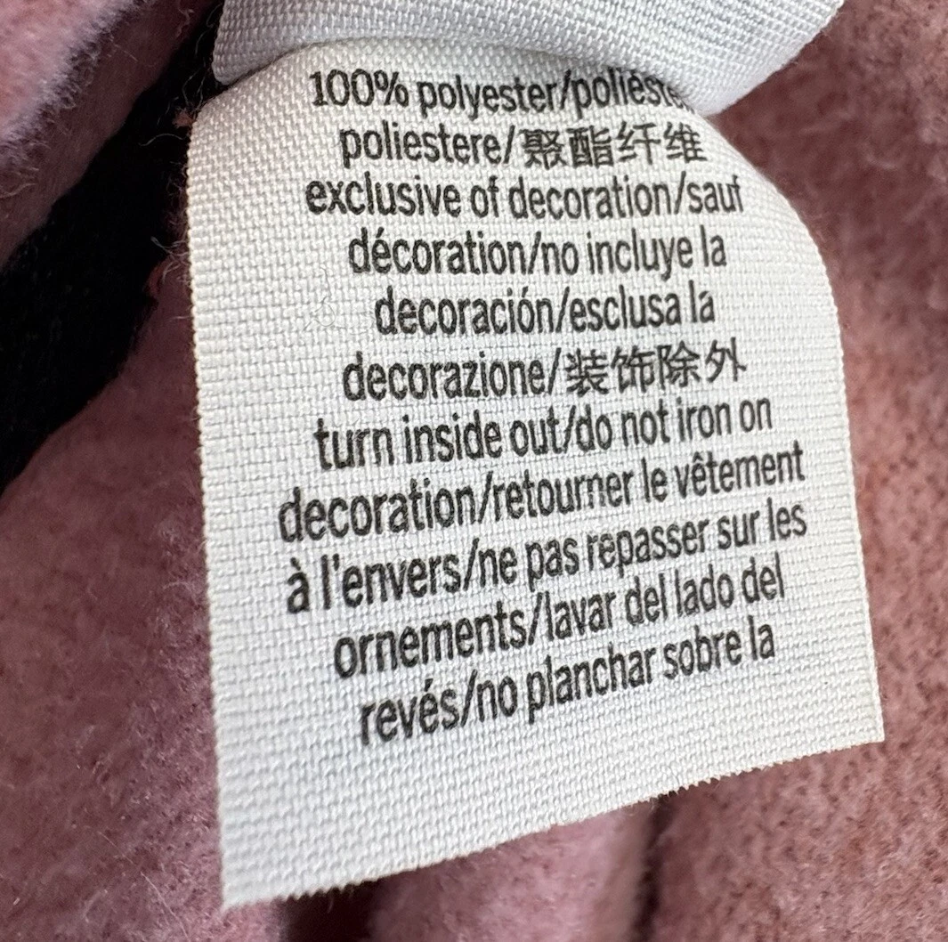 UNDERCOVER Felpa con cappuccio Victoria's Secret ROSA donna maglia ritagliata pull over draw string taglia Med