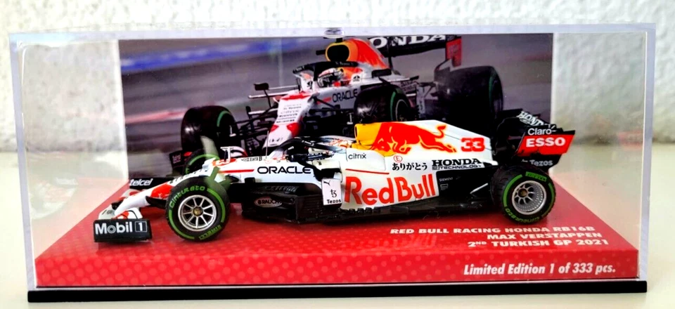 MINICHAMPS  1:43  M. VERSTAPPEN   RED BULL HONDA RB16B TURKISH GP. 2021 333 pcs. - Bild 2 von 3
