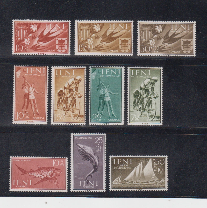 IFNI ESPAÑA SPANIEN ESPAGNE AÑO 1958 NUEVO COMPLETO MNH SPAIN -EDIFIL 142/51