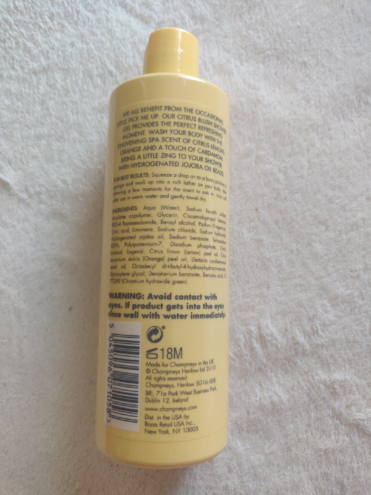 Champneys Citrus Blush Enlivening Shower GEL 3x 350ml for sale online