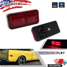 Pair Rear Red LED Side Marker Lights For 1968-72 Chevrolet GMC C/K Pickup Trucks