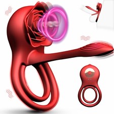 Penis Cock Ring Vibrator G-spot Dildo Massager Sex Toys For Women Men Couples