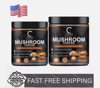 10 in 1 Organic Mushroom Coffee Mushroom Extract Powder Brain & Memory Health