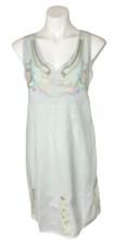 NEW Summer Dress Size 4 Cotton Bob Timberlake Silver Linings Embroidered Lined