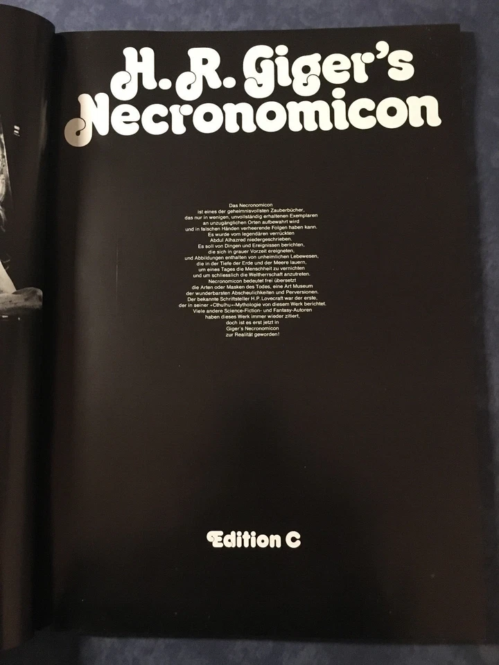 Kunstbildband Necronomicon von H-R- Giger's-neuwertig - Bild 3 von 4
