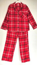 Wondershop 2pc Pajama Set Womens Shirt  Pants Cotton Sleep X-Small Red Plaid