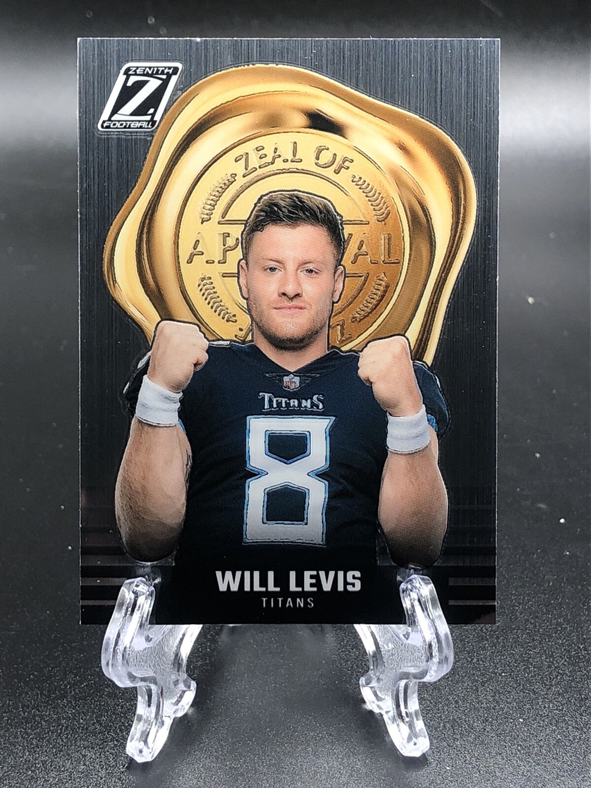 2023 Panini Zenith Will Levis Zeal of Approval Silver Rookie RC #25 Titans