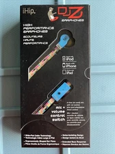 iHip DJZ Earphones High Performance Mic & Volume Control Noise Isolating POP